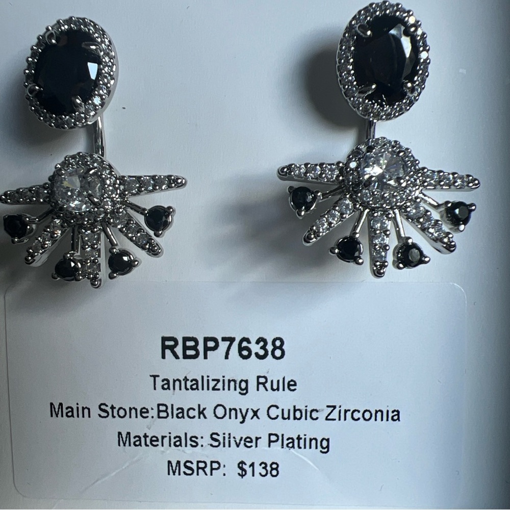 Bomb Party Reign Villain Collection RBP7638 Black Onyx CZ